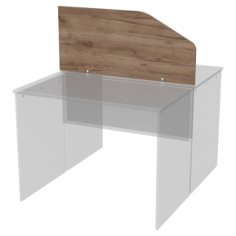 Перегородка для столов Э-49 цвет Дуб Крафт Табачный 100/25-45