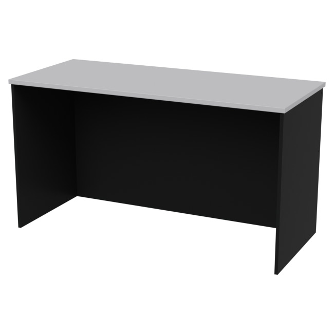 Офисный стол СТЦ-42 цвет Черный+Серый 140/60/76 см