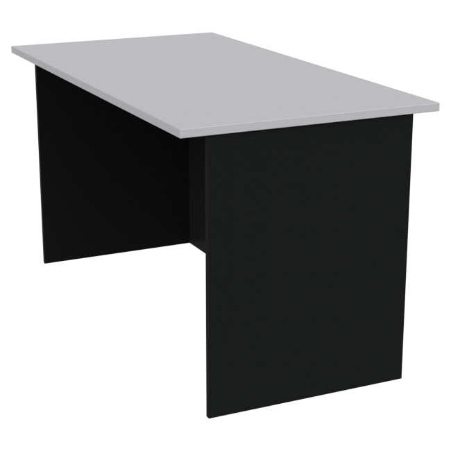Офисный стол СТЦ-48 цвет Черный+Серый 140/73/76 см