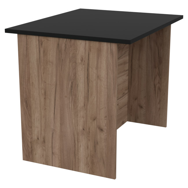 Переговорный стол СТСЦ-8 цвет Дуб крафт+Черный 90/73/76 см