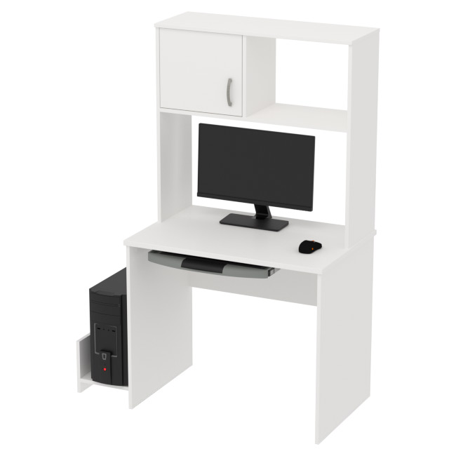 Компьютерный стол КП-СК-6 цвет Белый 90/60/163 см