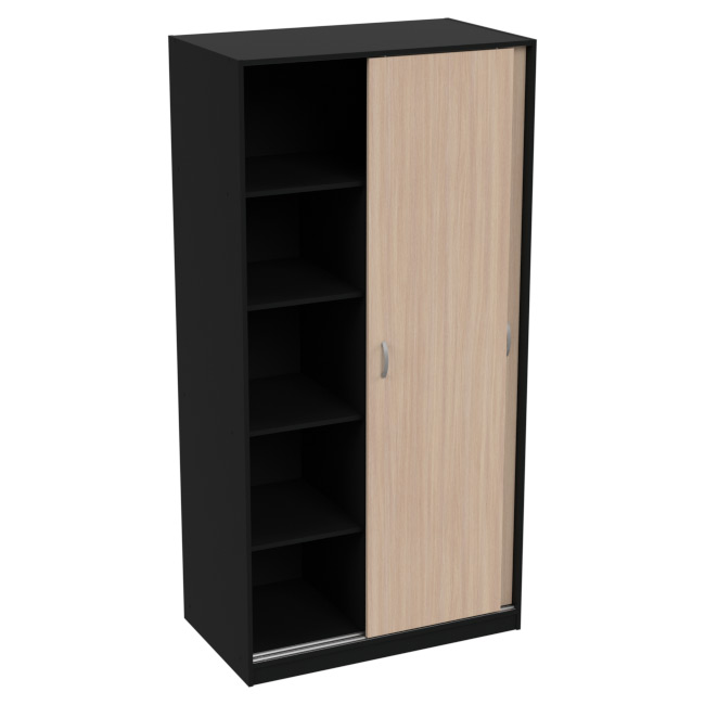 Шкаф-купе комбинированный ШК-1 цвет Венге+Дуб Молочный 100/58/200 см