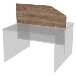 Перегородка для столов Э-20 Дуб Крафт Табачный 120/25-45