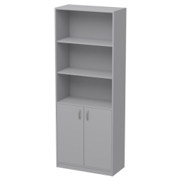 Офисный шкаф ШБ-3 цвет Серый 77/37/200 см