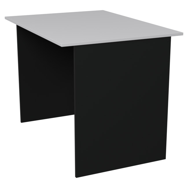 Стол для офиса СТ-2 цвет Черный + Серый 100/73/75,4 см