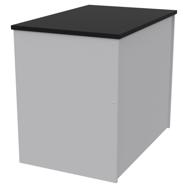 Офисный стол СТЦ-41 цвет Серый+Черный 90/60/76 см