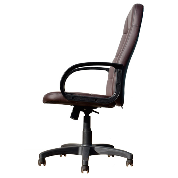 Кресло КР02 экокожа коричневый