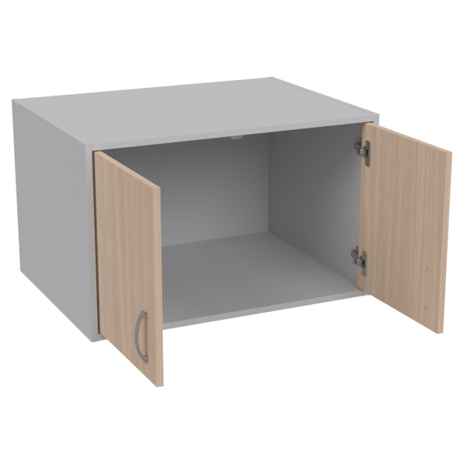 Антресоль АН-06 цвет  Серый+Дуб Молочный 77/58/48 см