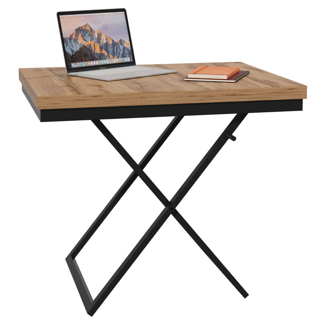 Стол-трансформер Манхэттен дуб вотан/черный