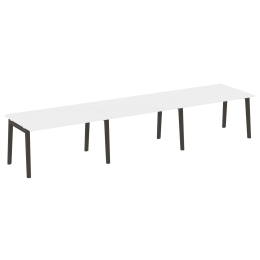 Стол переговорный (3 столешницы) OW.PRG-3.3 Белый бриллиант/Дуб темный 414/98/75