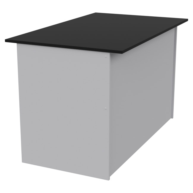 Стол для офиса СТЦ-4 Серый+Черный 120/73/75,5 см