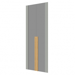 Комплект стеклянных средних дверей Rem-03.2 серый софт