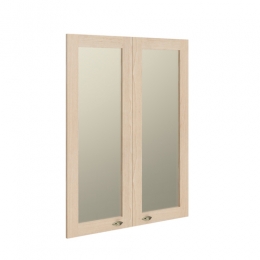 Двери рамочные стеклянные RGFD 42-2 Бук Тиара