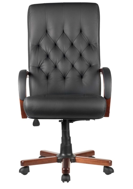 Кресло руководителя RIVA Wood M 175 A Черное