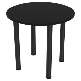Круглый стол для переговоров СХК-14 цвет Черный опора черная 80/80/74