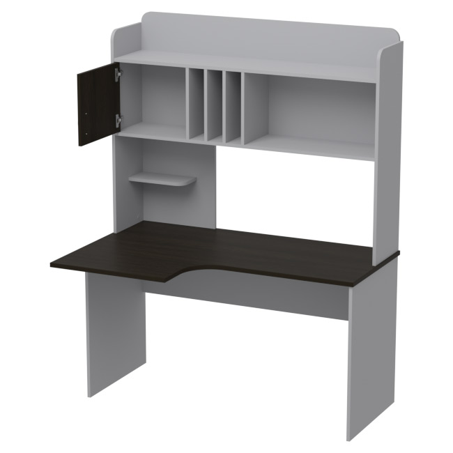 Компьютерный стол Правый СКЭ-8 цвет Серый+Венге