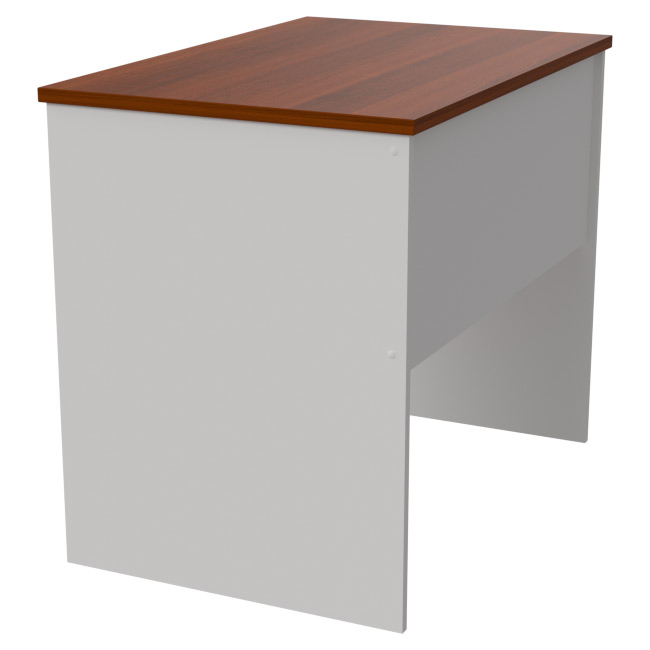 Офисный стол СТ-41 цвет Белый+Орех 90/60/76 см