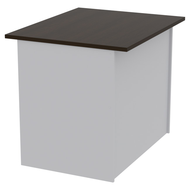 Офисный стол СТЦ-8 цвет Серый+Венге 90/73/76 см