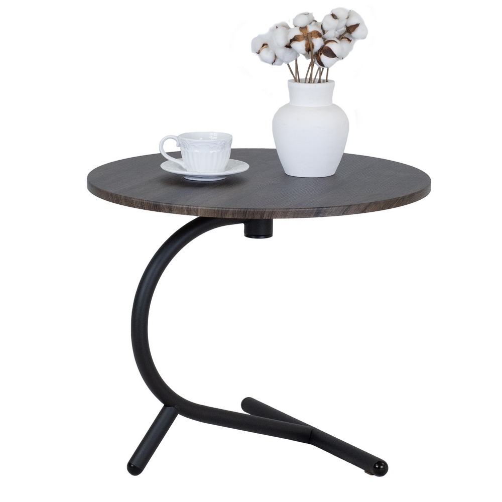 Стол журнальный Дуэт 14 дуб маррон/черный