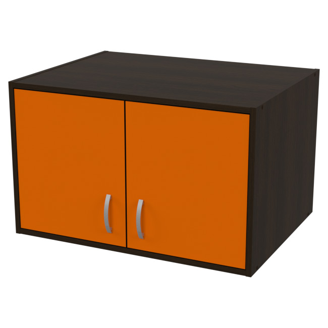 Антресоль АН-06 цвет Венге+Оранж 77/58/48