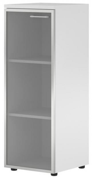 Шкаф колонка со стеклянной дверью XTEN XMC 42.7(L) Белый 42/43/119
