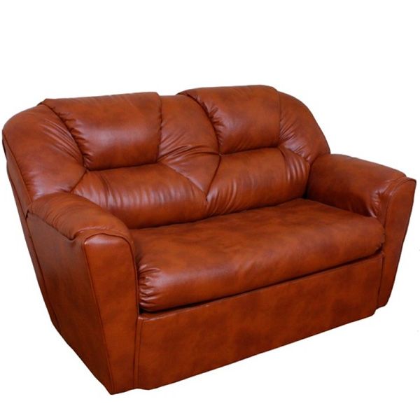 Офисный двухместный диван БИЗОН цвет коричневый -   в .