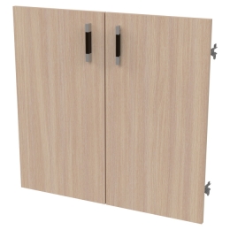 Двери низкие ДВ-42+С-28МВ Дуб молочный 68,6/1,6/65,8