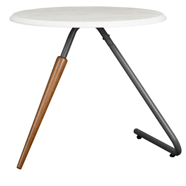 Стол журнальный Дуэт 7Н белый/серый бетон/бук