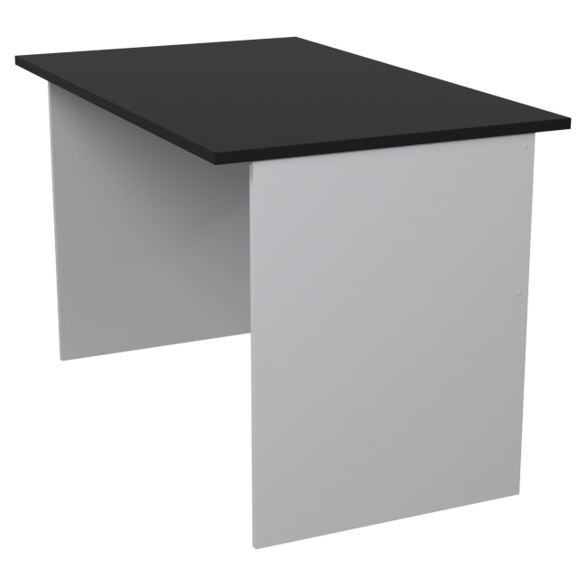 Офисный стол СТ-9 цвет Серый-Черный 120/73/76 см