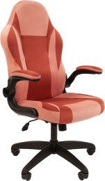 Игровое кресло CHAIRMAN GAME 55 розовый-бордо