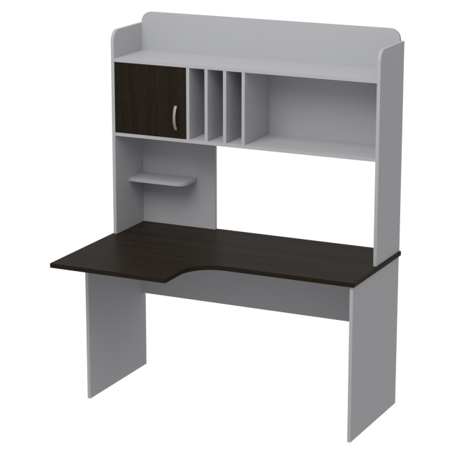 Компьютерный стол Правый СКЭ-8 цвет Серый+Венге