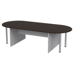 Стол для переговоров составной 280/120/76 Серый+Венге