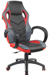 Игровое кресло RIVA 9381H Черный/Красный