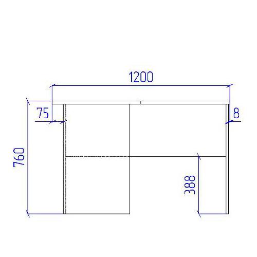 Угловой стол СТУ-11 цвет Дуб Крафт+Серый 120/120/76 см