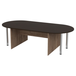 Стол для переговоров составной 260/120 цвет Дуб Крафт+Венге 260/120/76 см
