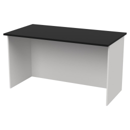 Офисный стол СТЦ-48 цвет Белый+Черный 140/73/76 см