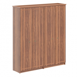 Шкаф высокий 2-х секционный с глухими дверьми RHC 180.1 Орех Даллас