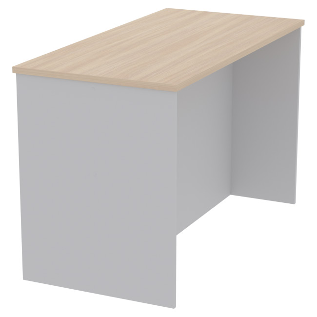 Переговорный стол СТСЦ-47 цвет Серый+Дуб Молочный 120/60/76 см
