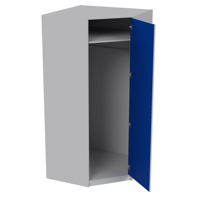 Шкаф для одежды ШУ-1 цвет Серый+Синий