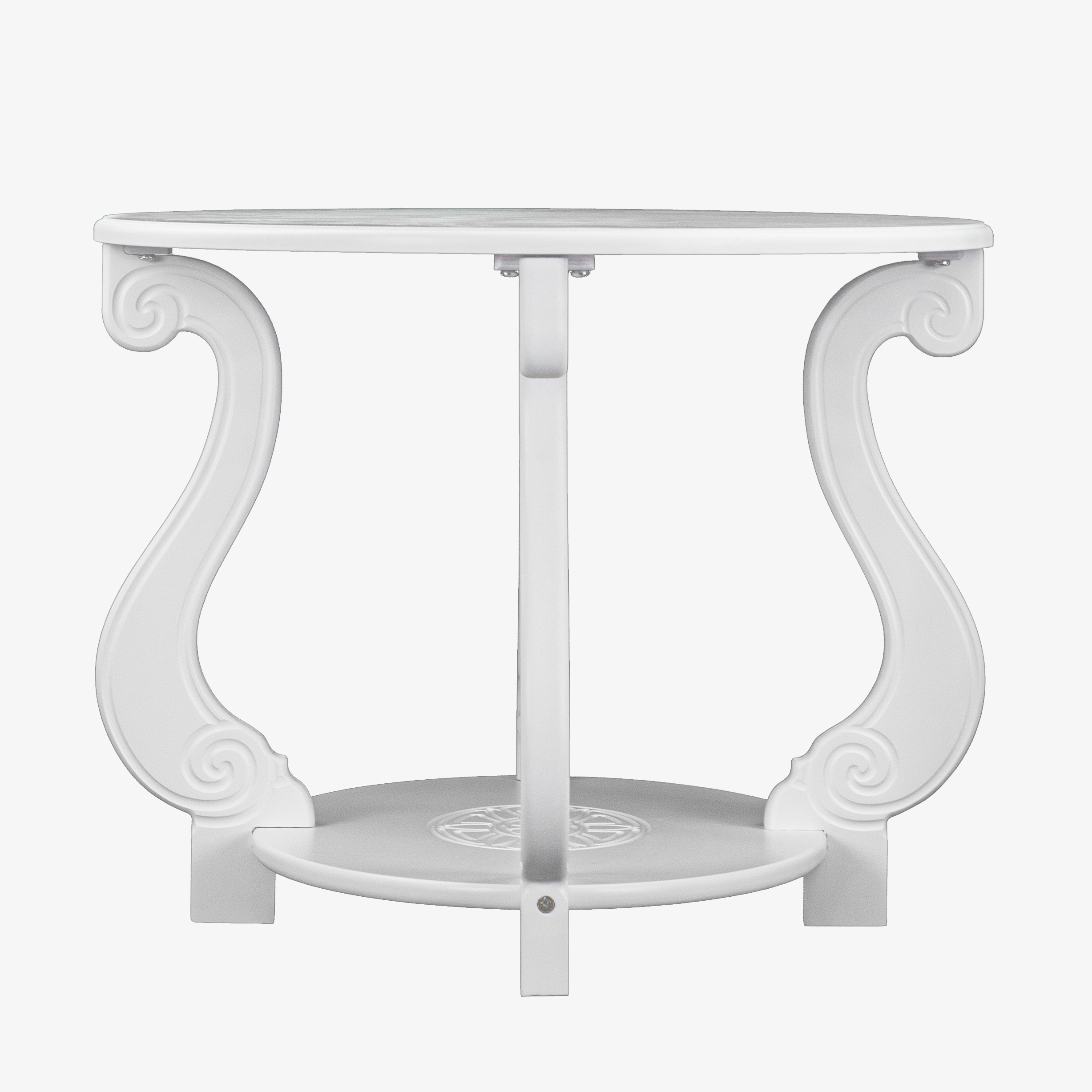 Стол журнальный Овация (М) ЛАЙТ белый