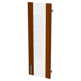 Дверь в рамке ДВ-62+С-17М Орех Итальянский стекло прозрачное 36,5/1,6/113,1