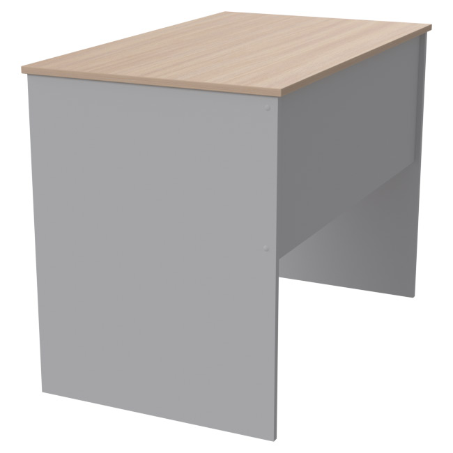 Офисный стол СТ-1 цвет Серый+Дуб 100/60/75,4 см
