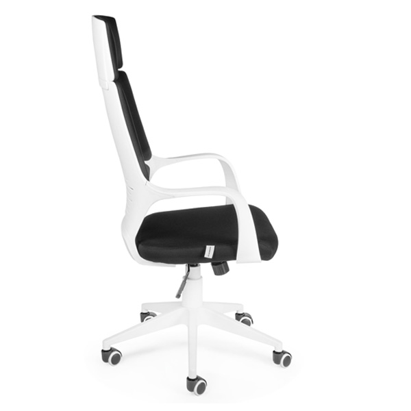 Кресло офисное IQ white+black