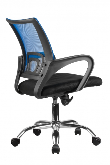 Офисное кресло Эконом RIVA 8085 JE Синяя сетка