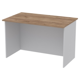 Офисный стол СТЦ-9 цвет Серый+Дуб Крафт 120/73/76 см
