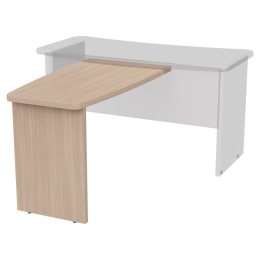 Брифинг-приставка Б-11 цвет Дуб Молочный 110/60 см