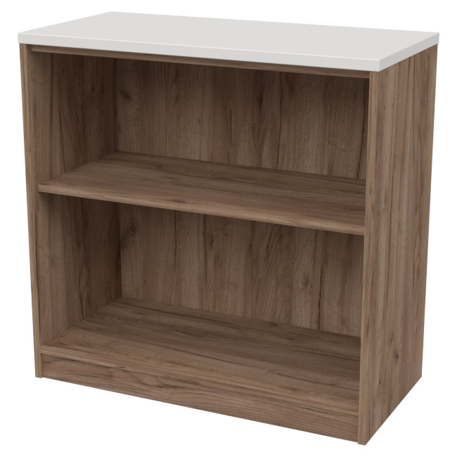 Офисный стеллаж СБ-39 цвет Дуб Крафт+Белый 77/37/76 см