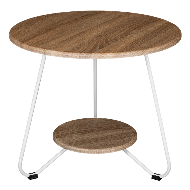 Стол журнальный BeautyStyle 38 дуб сонома/белый