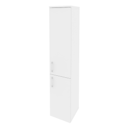 Шкаф высокий узкий правый O.SU-1.3 R Белый бриллиант 40/42/197