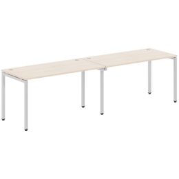Стол офисный двойной XTEN-S XWST 2870 Алюминий Бук Тиара